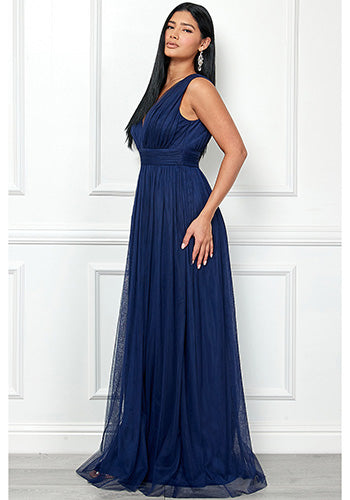 Melody Soft Tulle Dress in Blue