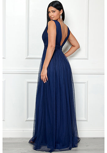 Melody Soft Tulle Dress in Blue