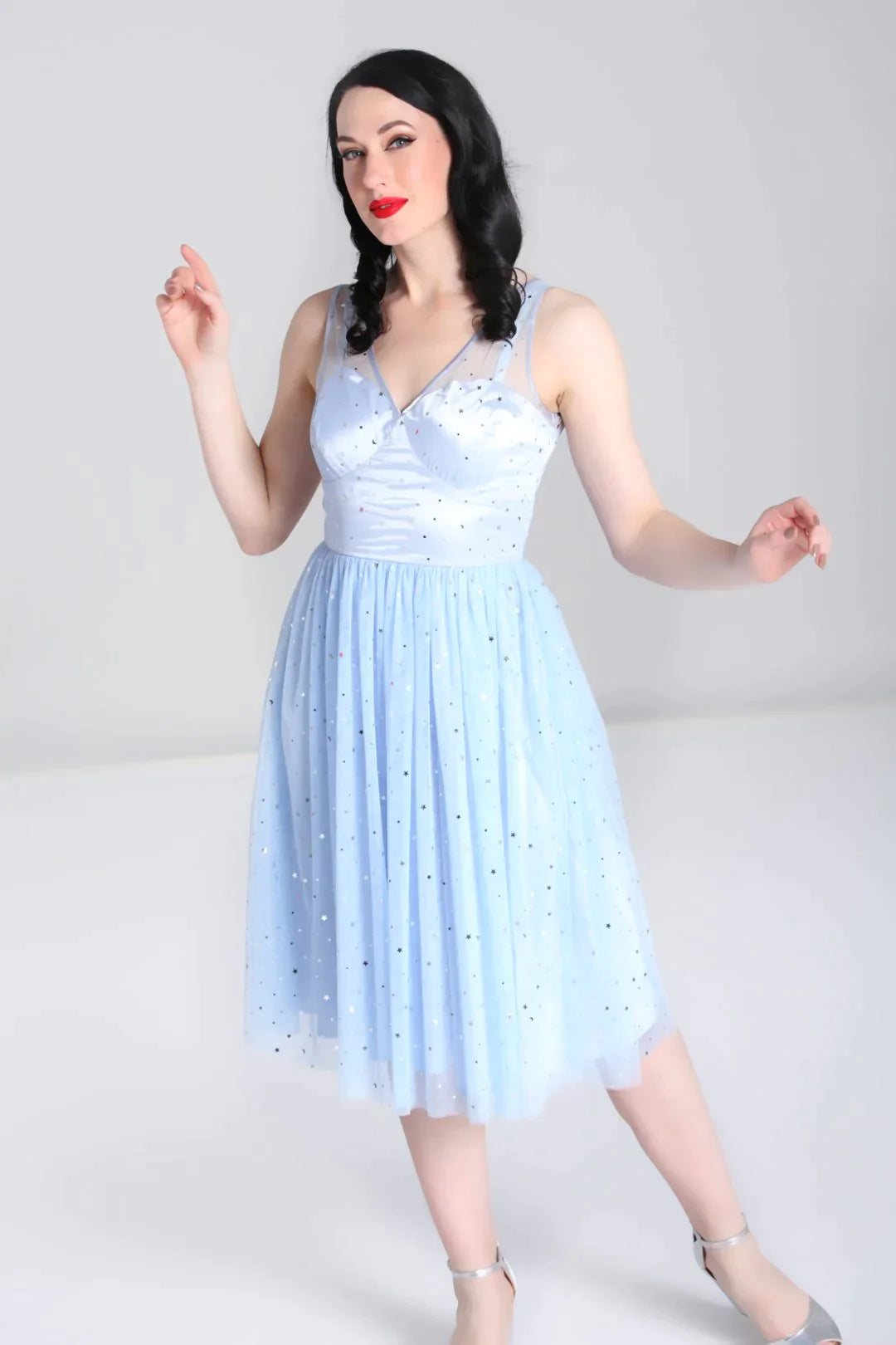 PRE-ORDER: Wish Upon the Stars Dress in Blue