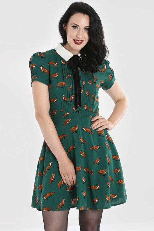 Vixey Foxy Dress in Green