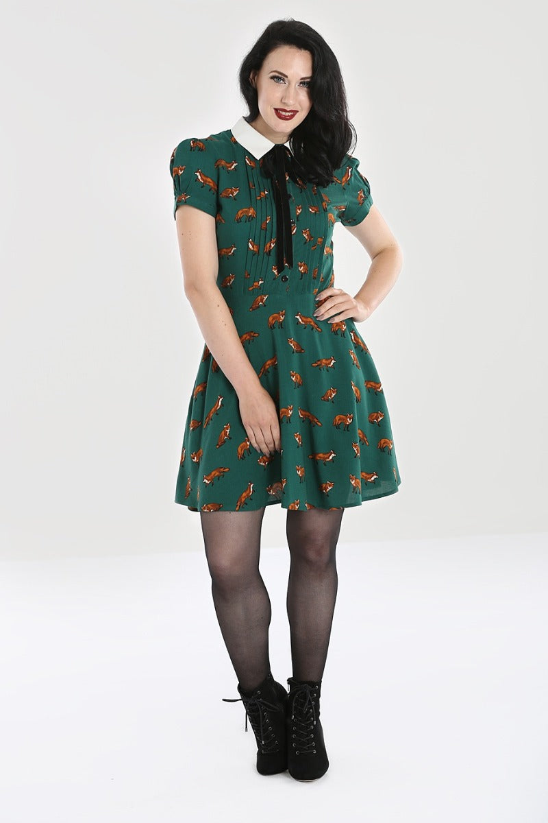 Vixey Foxy Dress in Green