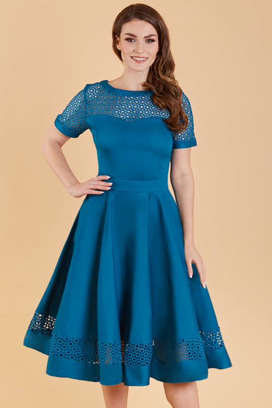 Tessa Dress in Peacock