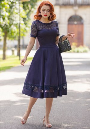 PRE-ORDER: Tess Dress in Navy