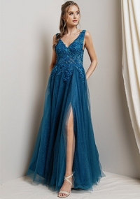 Donatella Dress in Teal