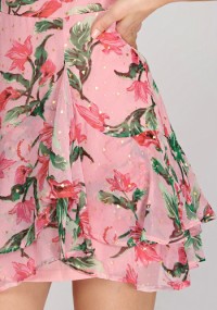 Stardust Dress in Pink Floral