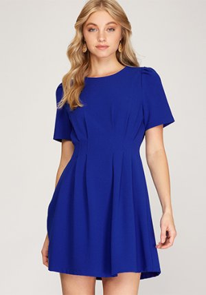 Have We Met Dress in Blue