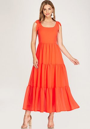 Boardwalk Maxi Dress in Orange