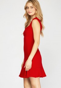 Feeling Cute Dress in Red