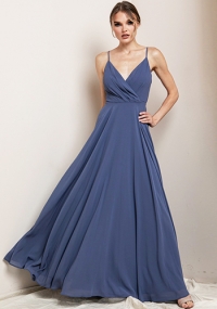 Bella Dress in Slate Blue