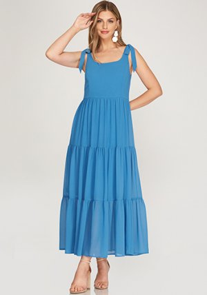 Boardwalk Maxi Dress in Blue