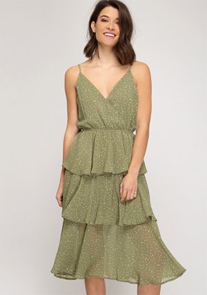 Sunny Side Up Dress in Sage Green