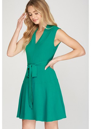 Office Crush Dress in Green