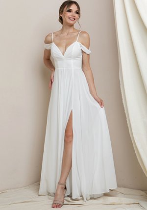 Estelle Dress in Bridal White