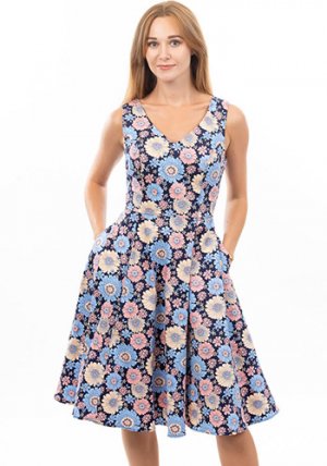 PRE-ORDER SEPTEMBER: Walking on Sunshine Dress in Blue Pink