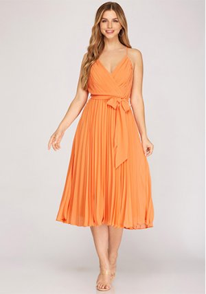 Love Language Midi Dress in Apricot