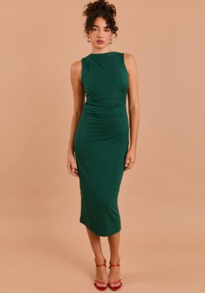 Green Without Envy Midi Dress