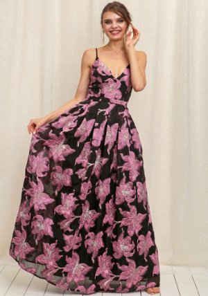 Florence Dress in Pink Flowers