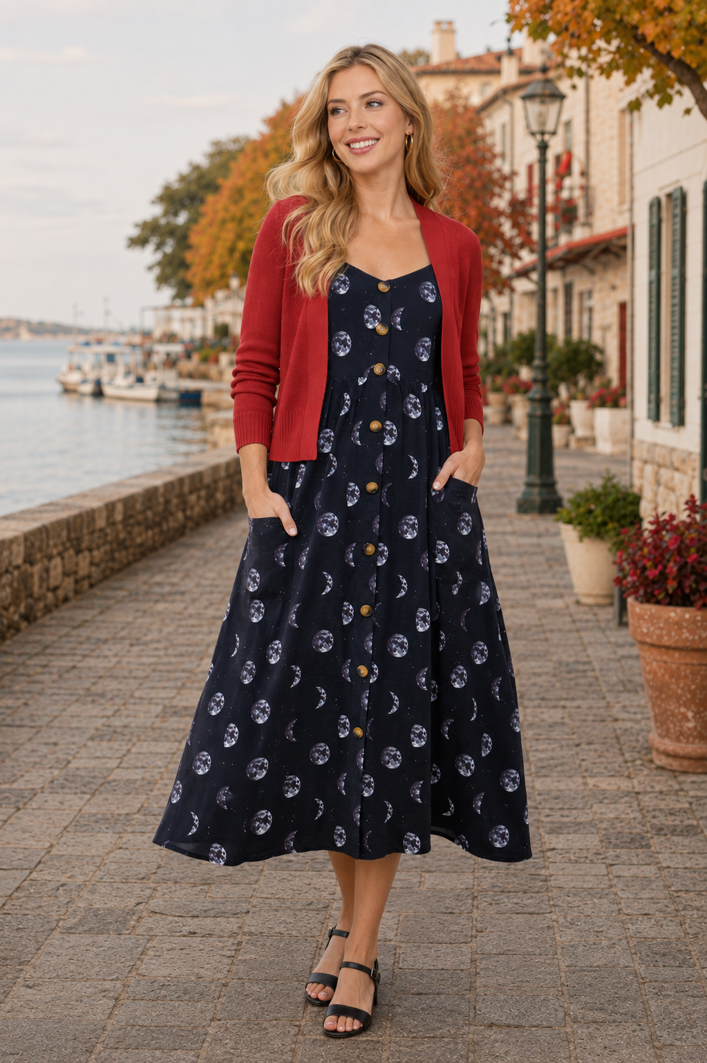 Out Of Town Dress Moon