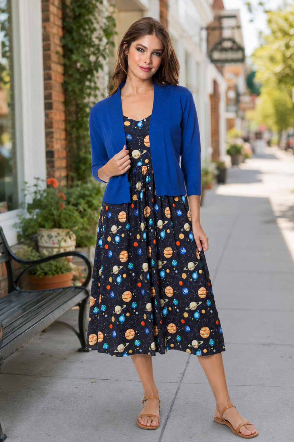 Out Of Town Dress in Planets