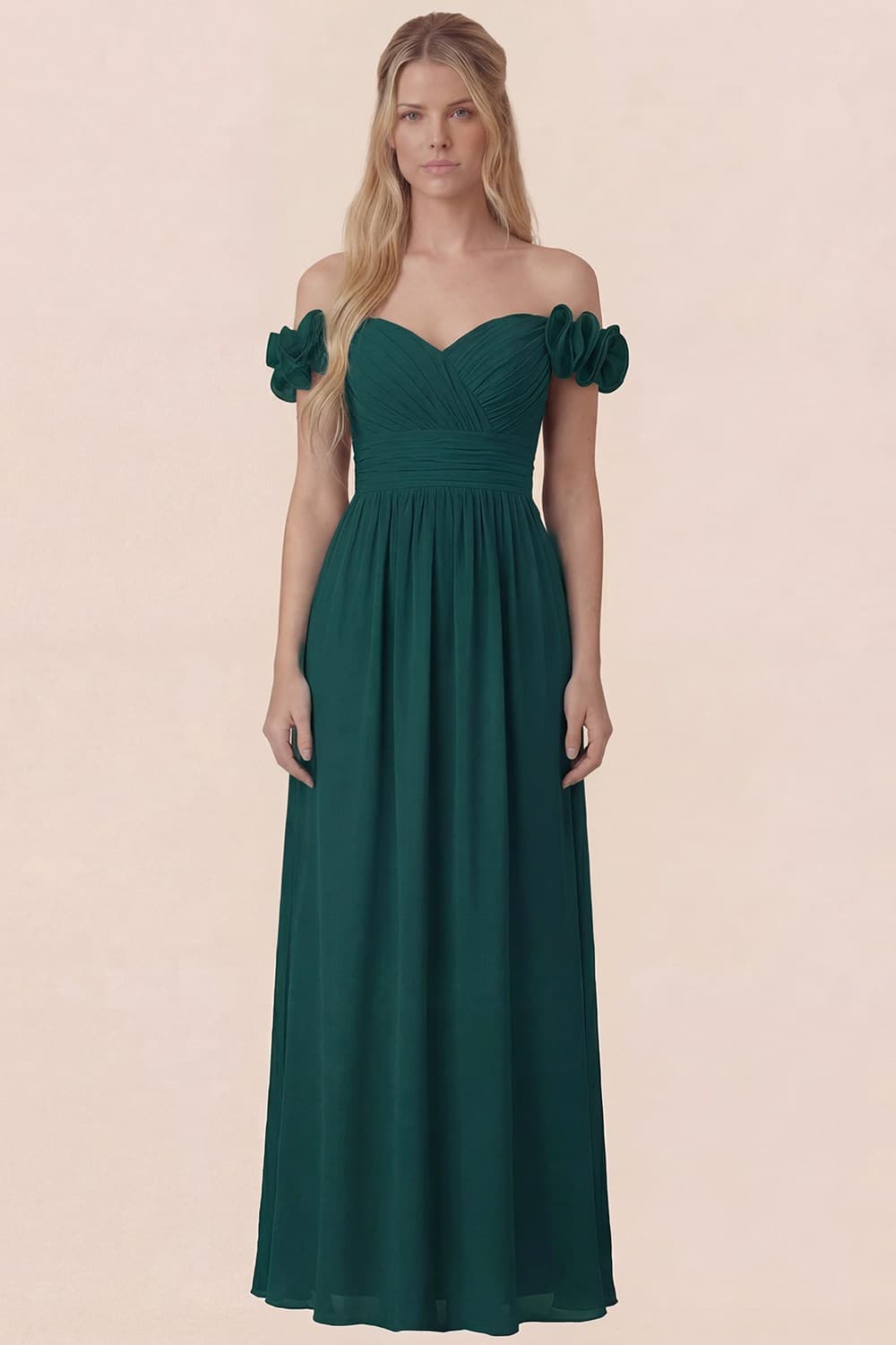 Gwen Dress in Forest Green