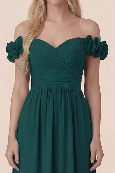 Gwen Dress in Forest Green