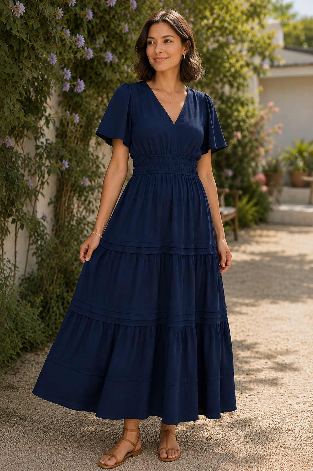 Fashionably Late Dress Navy