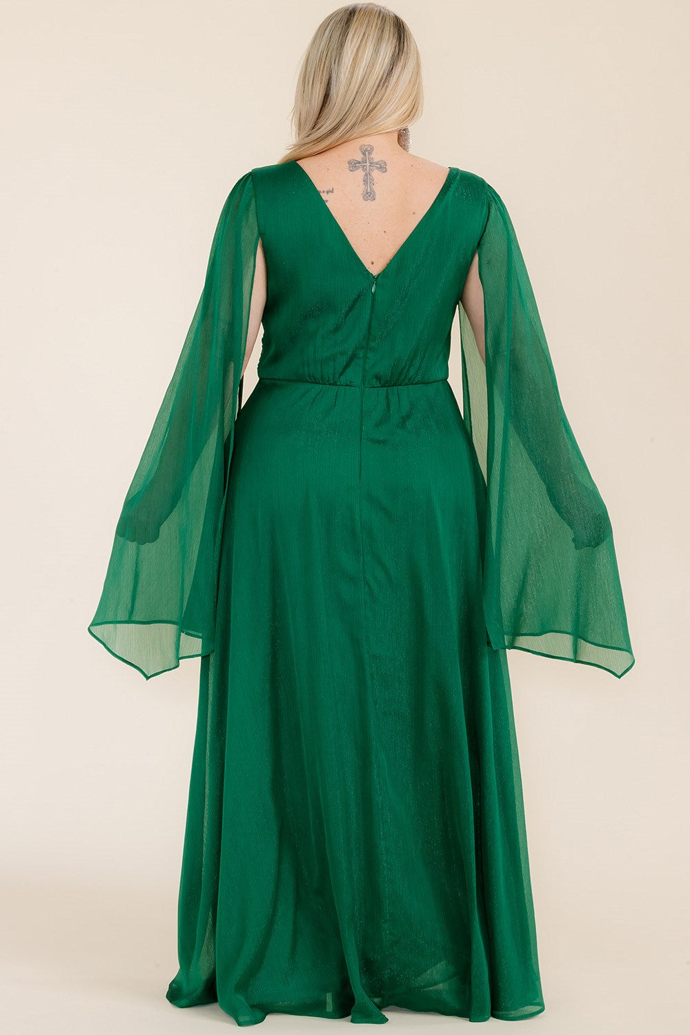 Adelaide Dress in Green - Plus