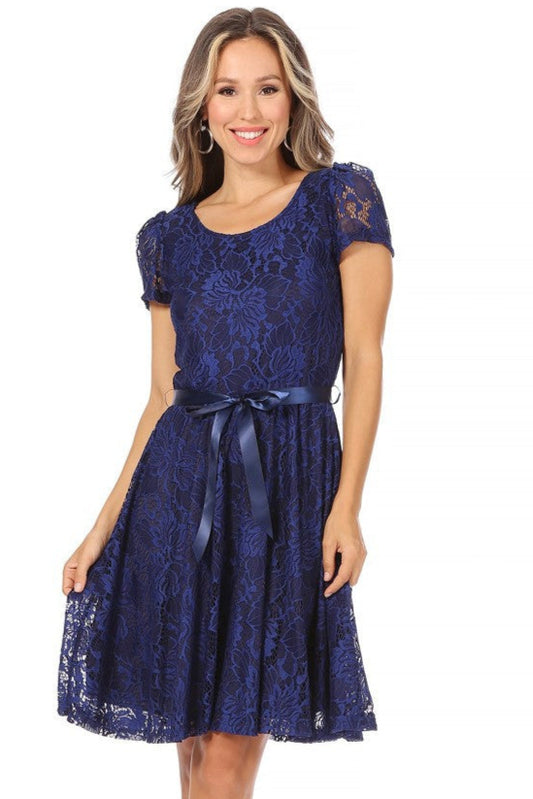 PRE-ORDER: Royal Visitor Dress in Navy
