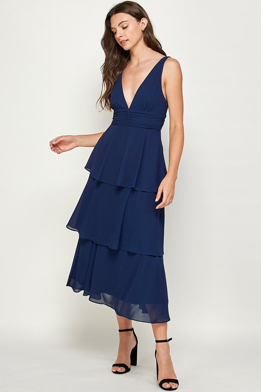 Strike a Pose Dress Navy