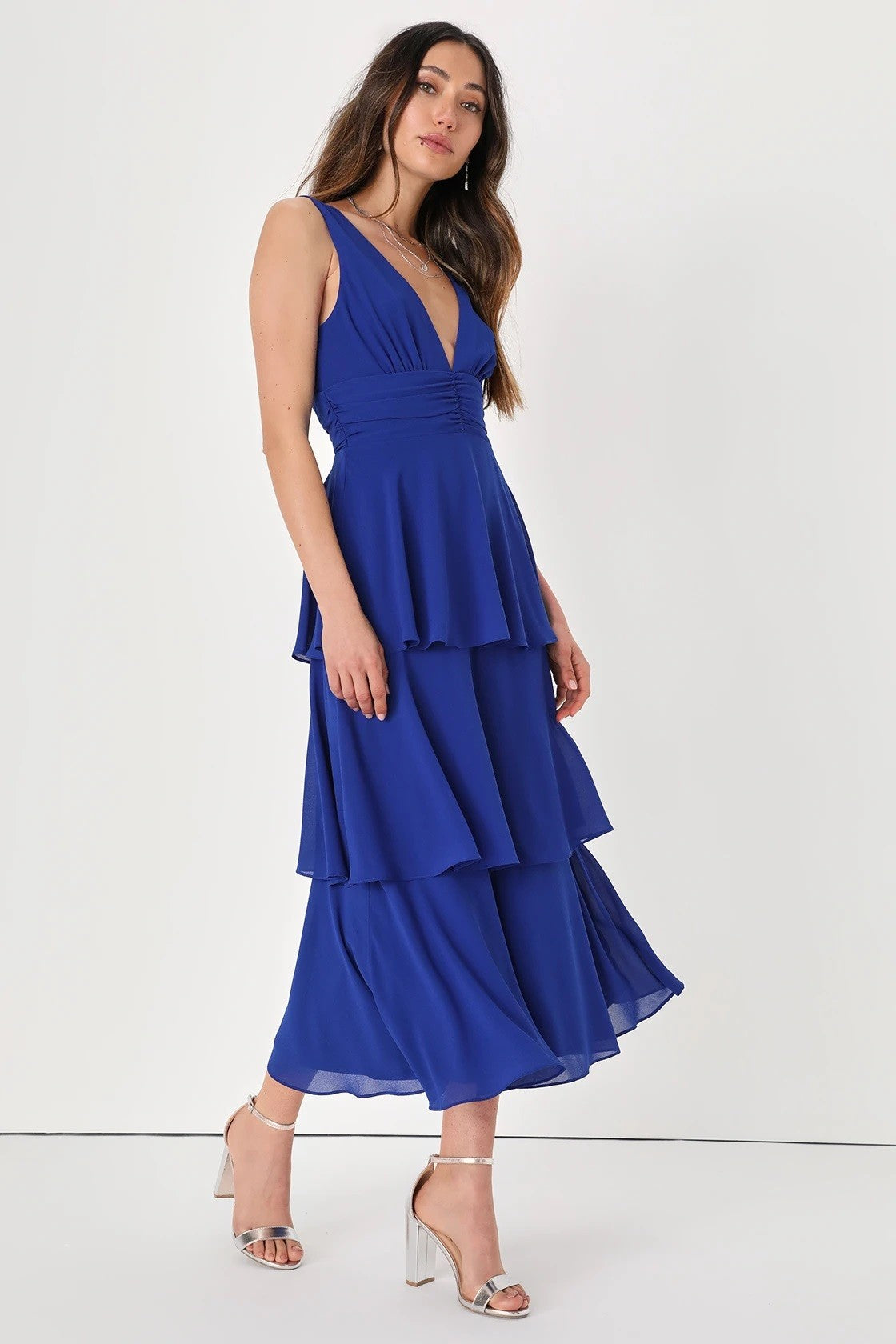 PRE-ORDER: Strike a Pose Dress Cobolt