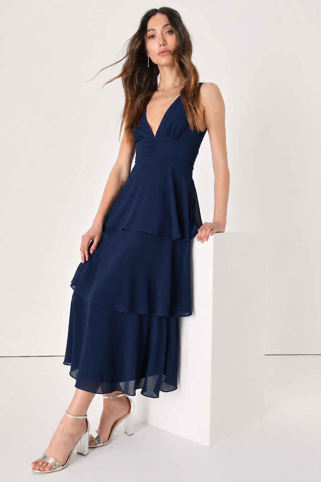 Strike a Pose Dress Navy