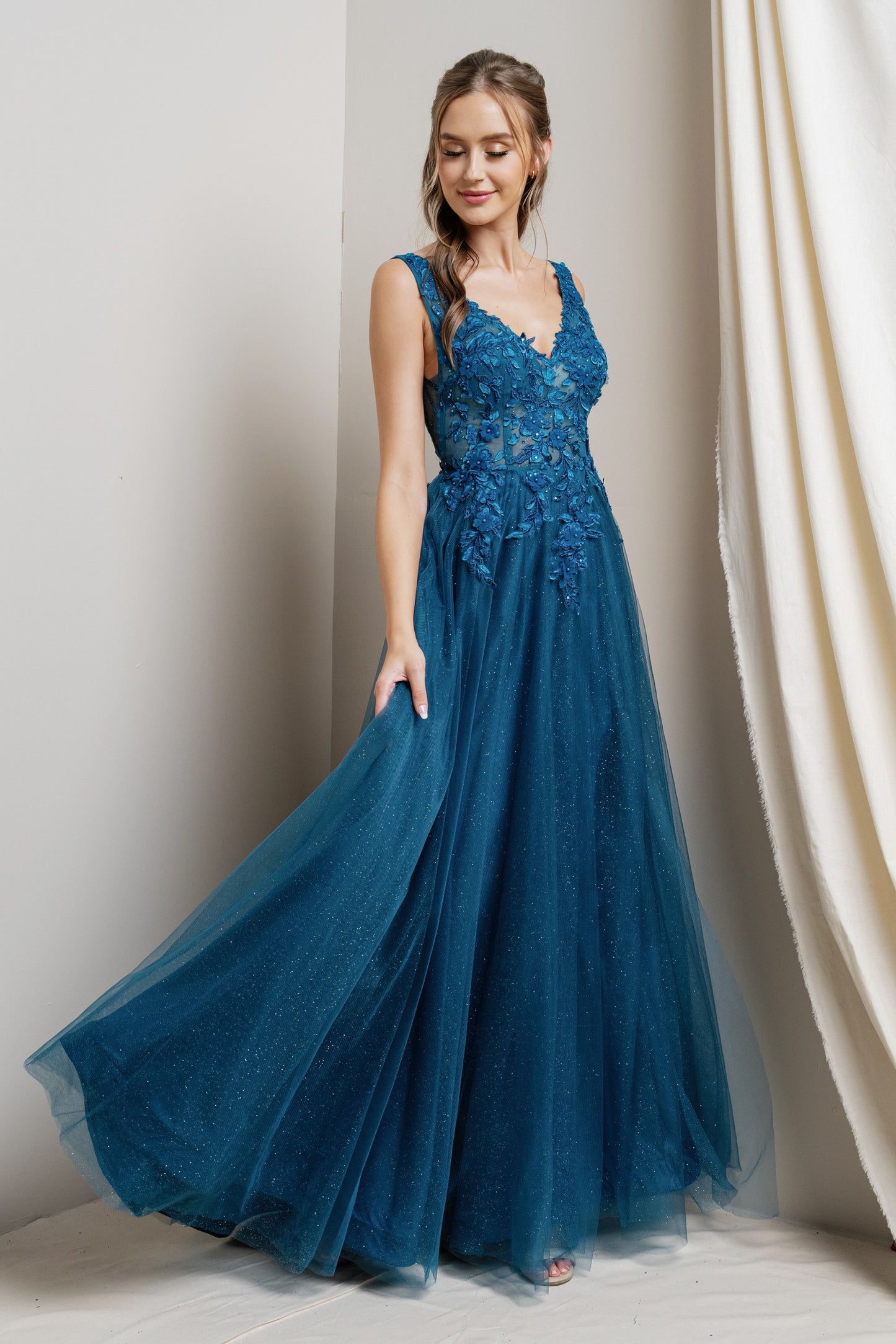 PRE-ORDER: Donatella Dress in Teal