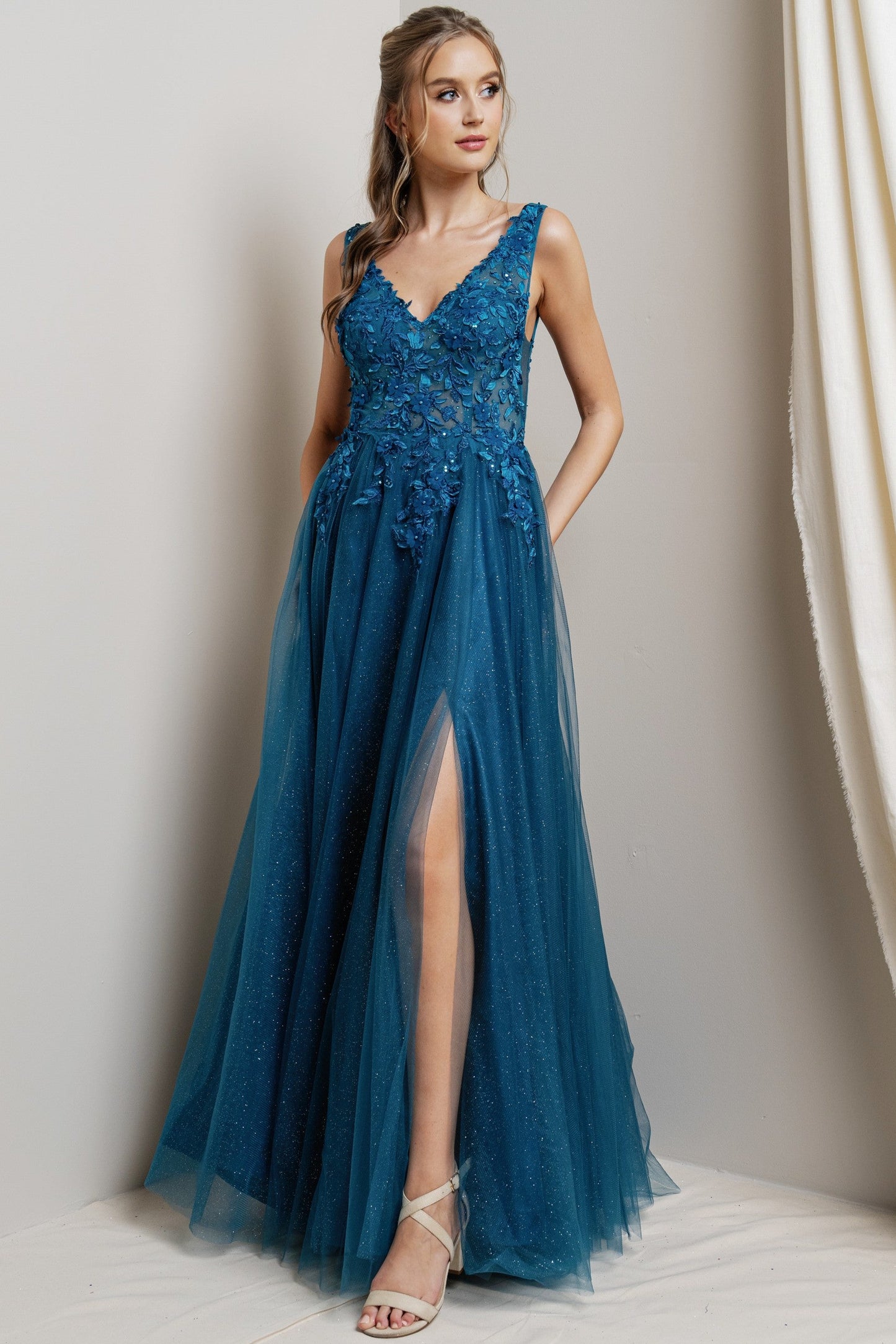 PRE-ORDER: Donatella Dress in Teal