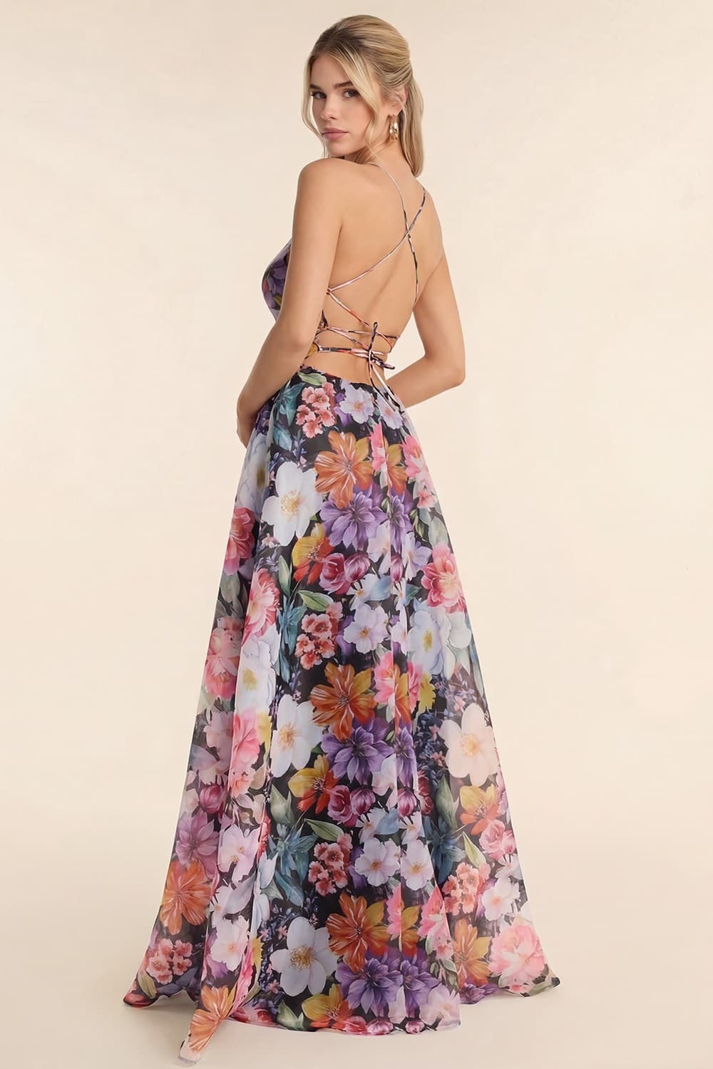 Catalina Dress in Black Floral