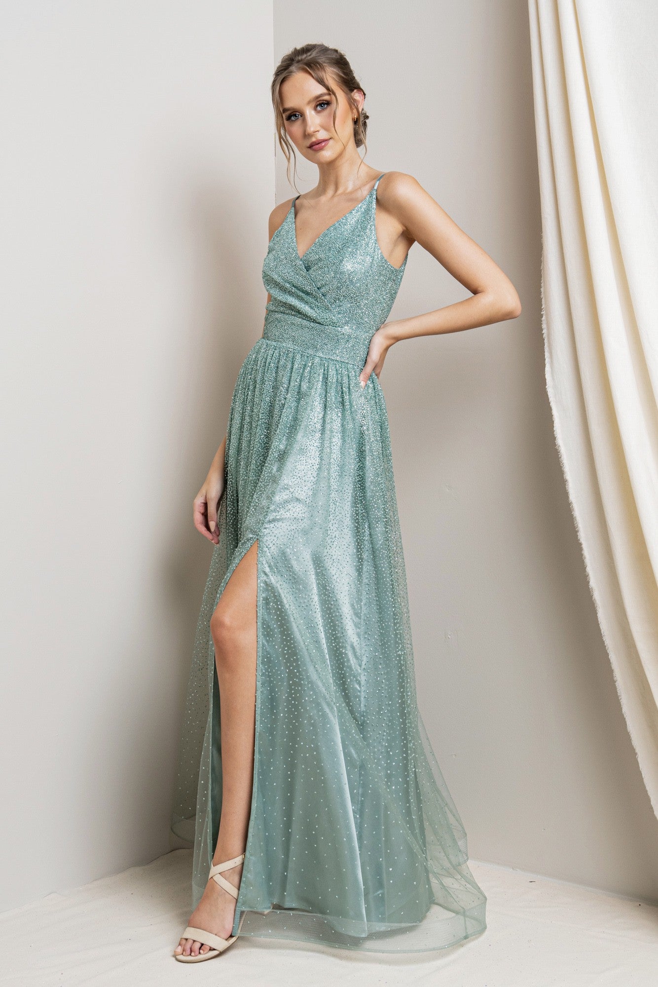 Angelique Dress in Glacier Blue