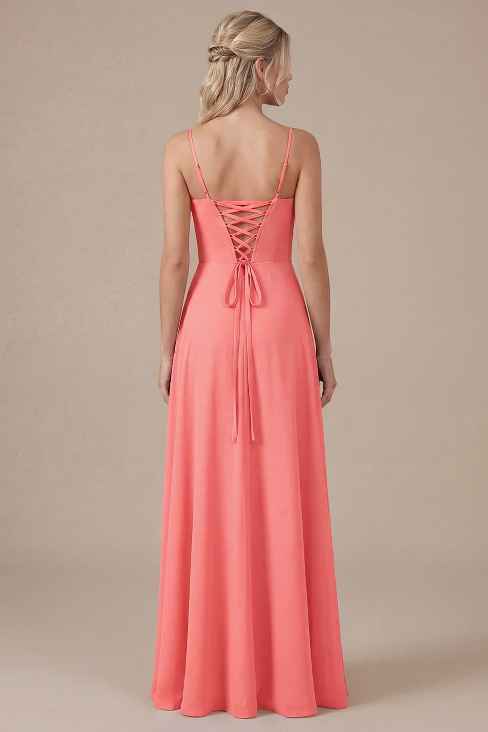 Lyndsay Dress in Coral