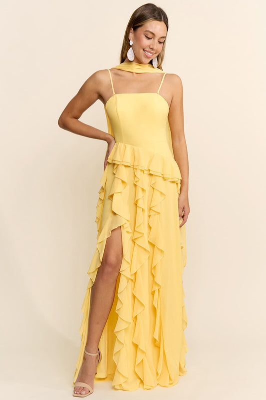 PRE-ORDER: Raffaella Dress in Butter Yellow