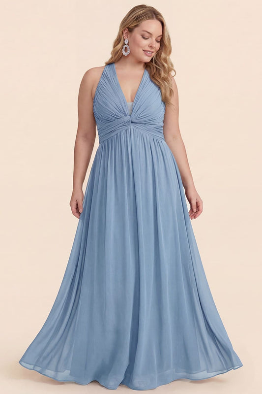 Verona Dress Blue - Plus