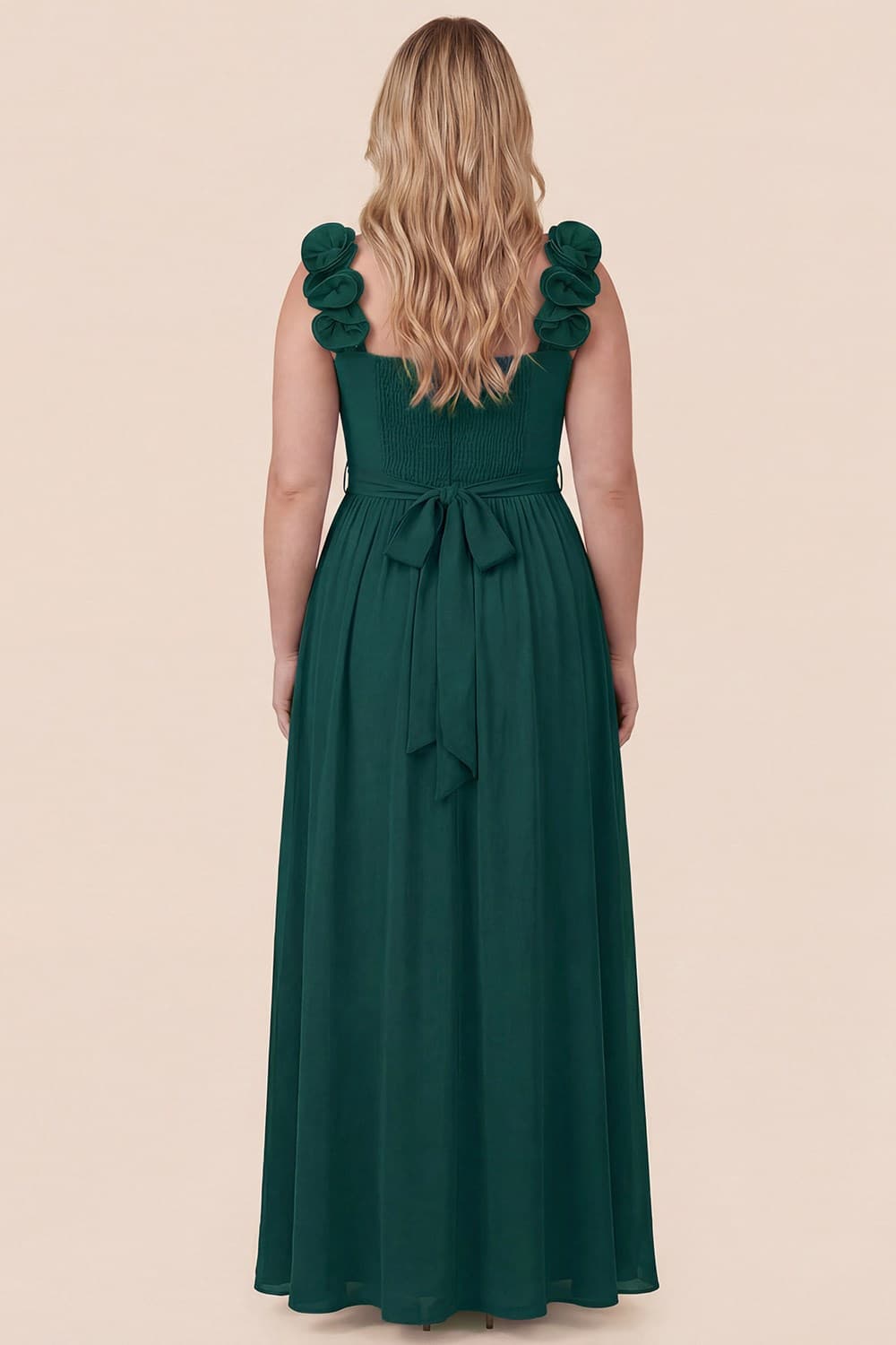Gwen Dress in Forest Green - Plus