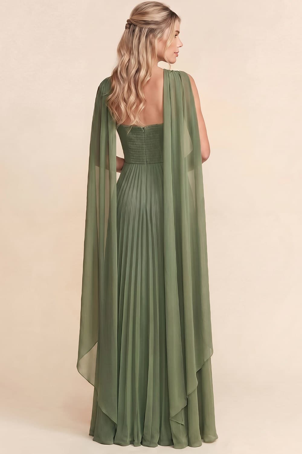 PRE-ORDER: Pleated Dress in Sage