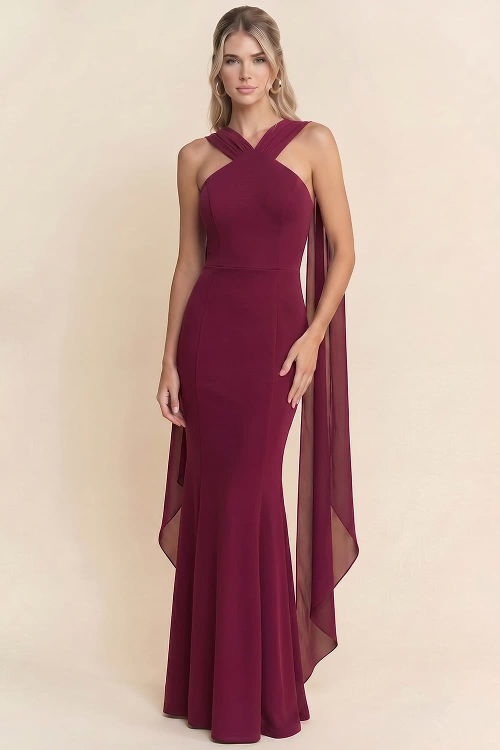 PRE-ORDER: Long Dress in Plum