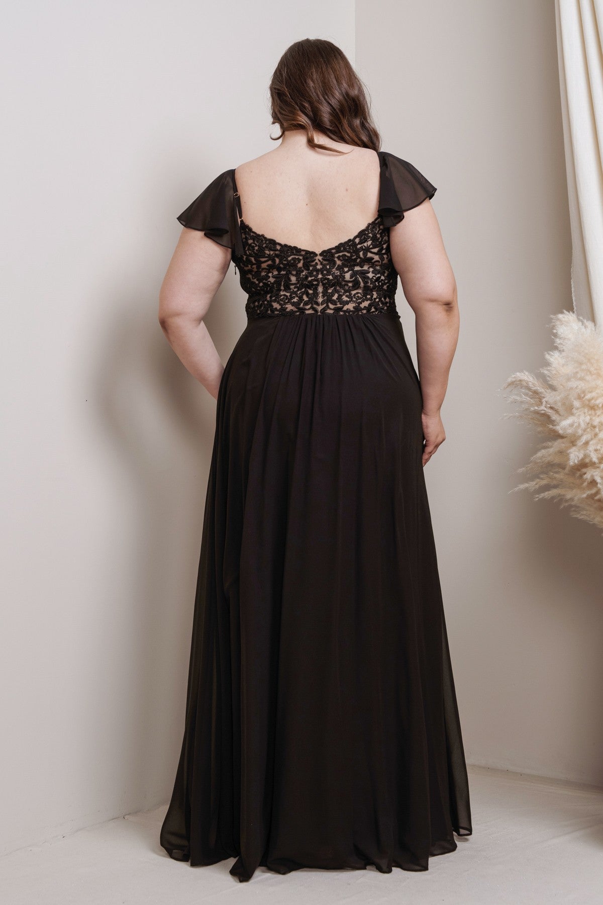 PRE-ORDER: Danica Dress in Black - PLUS