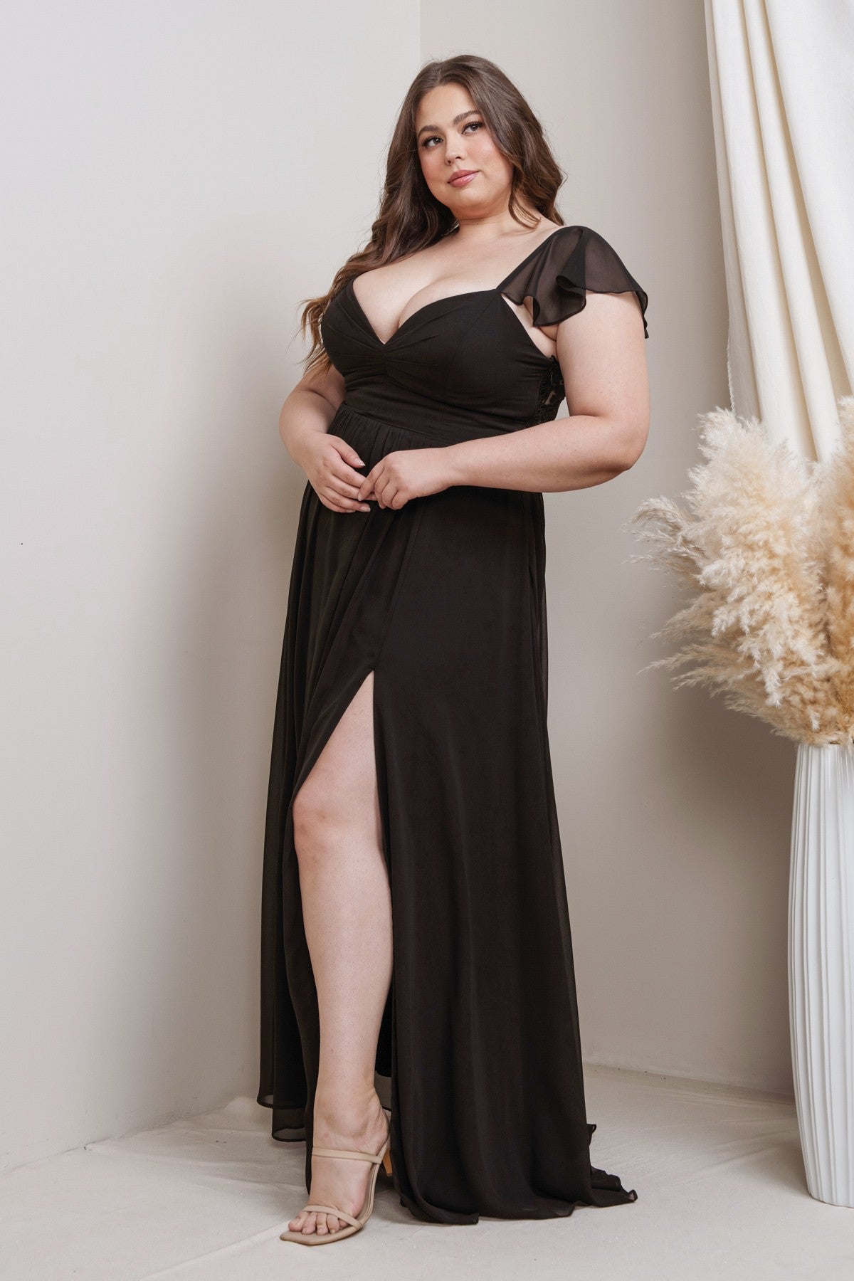 PRE-ORDER: Danica Dress in Black - PLUS