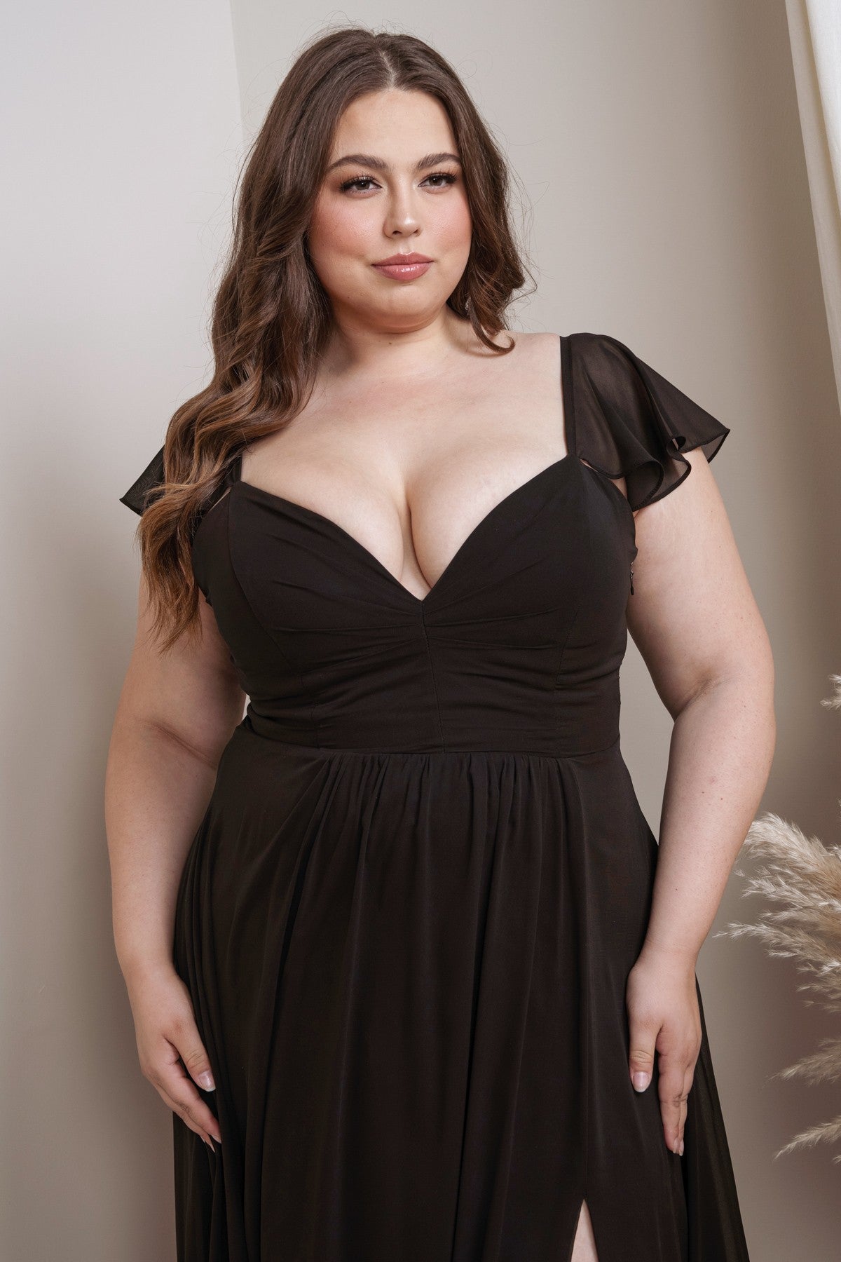 PRE-ORDER: Danica Dress in Black - PLUS