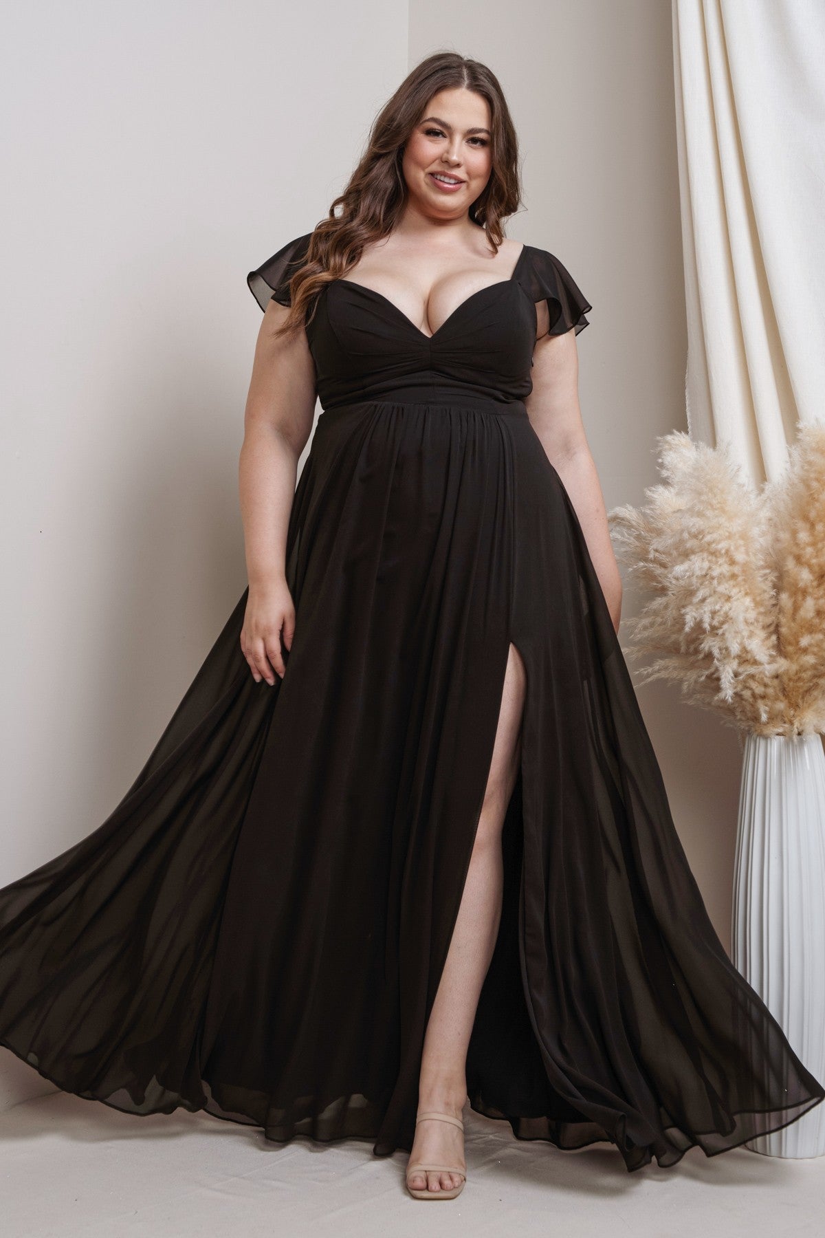 PRE-ORDER: Danica Dress in Black - PLUS