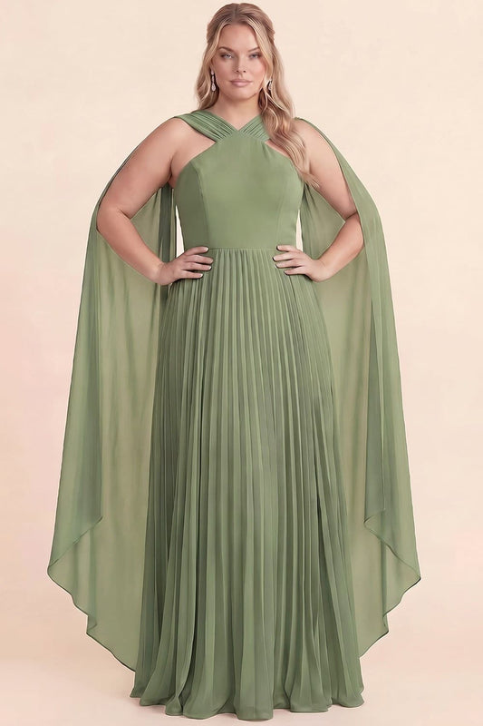 Renata Dress in Sage- PLUS
