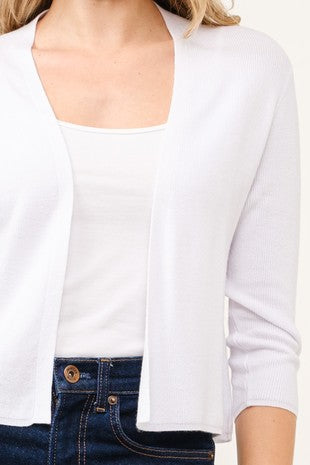 Short Cardi in White