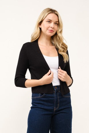Short Cardi in Black