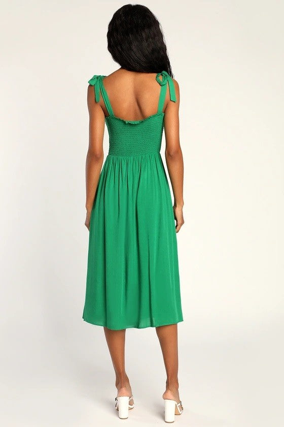 Soft Serve Dress in Green