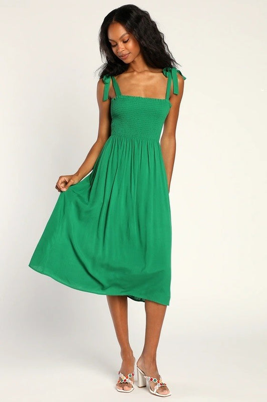 Soft Serve Dress in Green